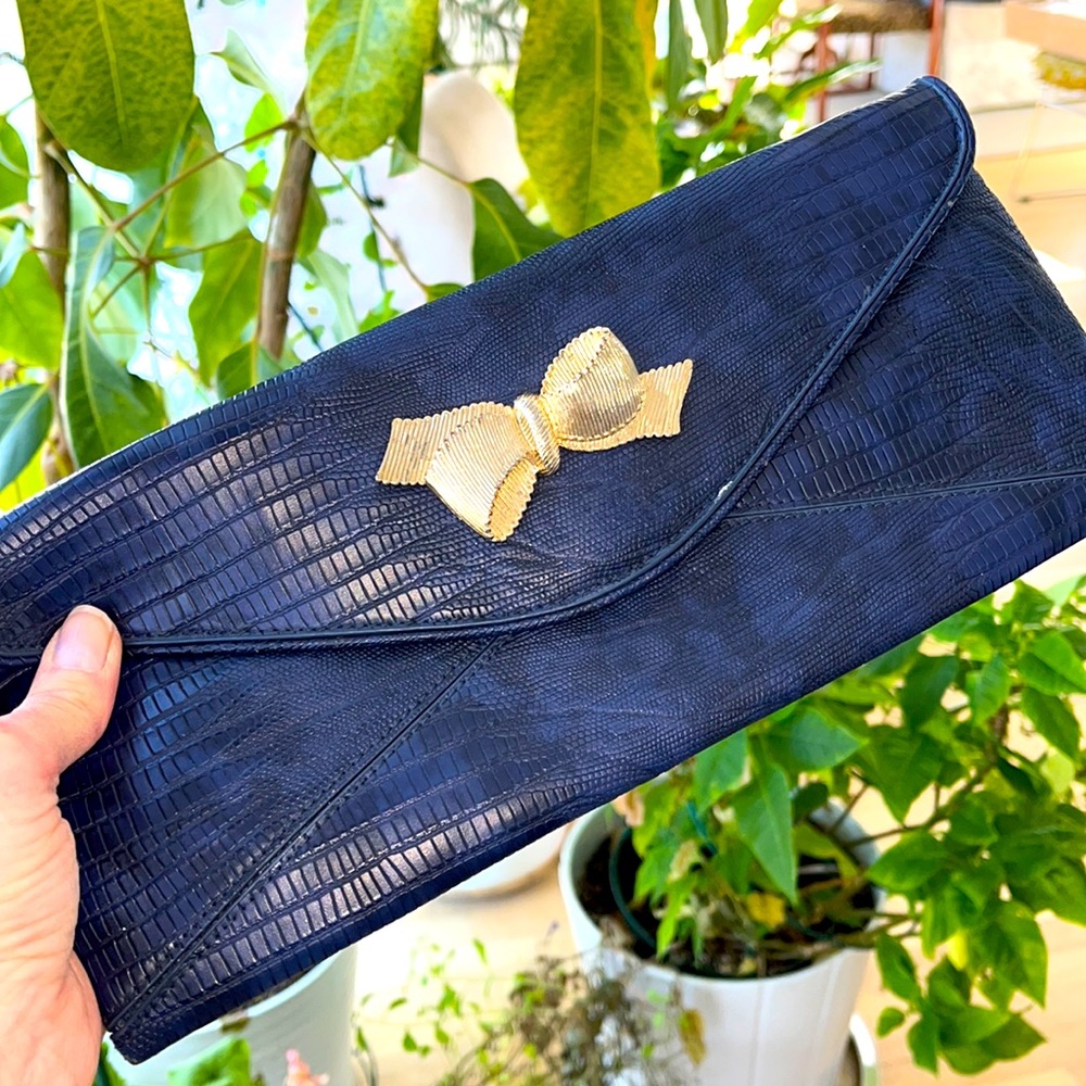 Lilly Pulitzer Navy Envelope Clutch